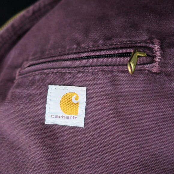 Carhartt Sierra Jacket Sherpa Lined Women's XL 16/18 Deep Wine Purple WJ141 DWN - Picture 6 of 7
